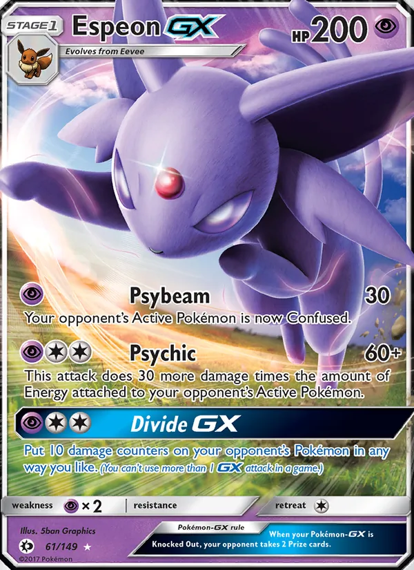 Espeon GX 61/149 Sun & Moon