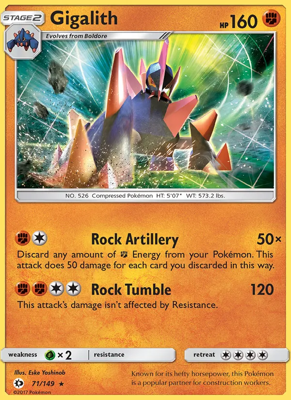 Gigalith 71/149 Sun & Moon
