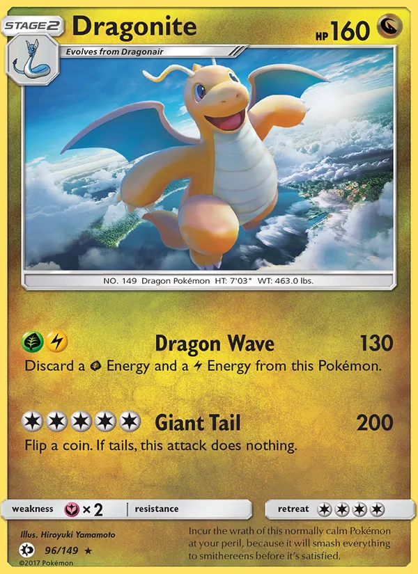 Dragonite 96/149 Sun & Moon