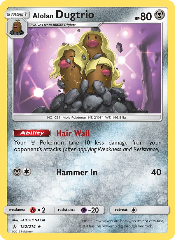 Alolan Dugtrio 122/214 Unbroken Bonds