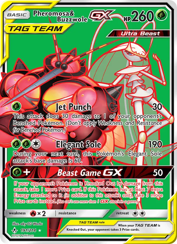Pheromosa & Buzzwole GX 191/214 Unbroken Bonds