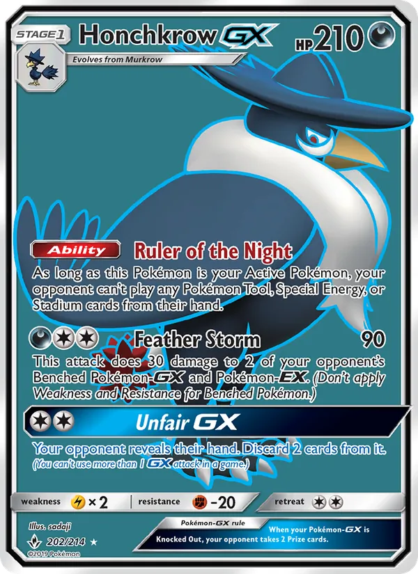 Honchkrow GX 202/214 Unbroken Bonds