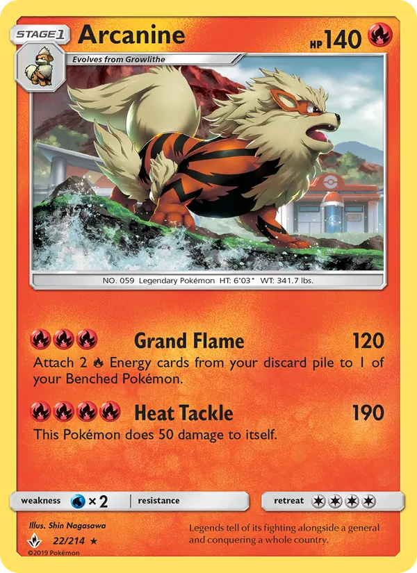 Arcanine 22/214 Unbroken Bonds