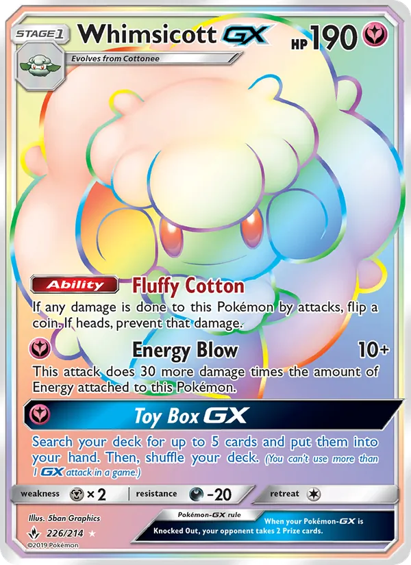 Whimsicott GX 226/214 Unbroken Bonds
