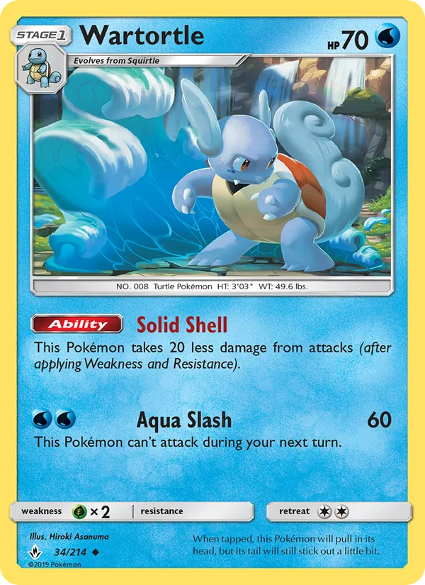 Wartortle 34/214 Unbroken Bonds