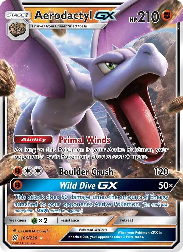 Aerodactyl GX 106/236 Unified Minds