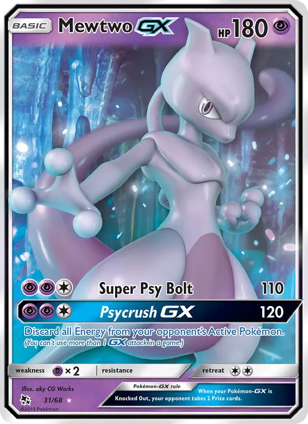 Mewtwo GX 31/68 Hidden Fates