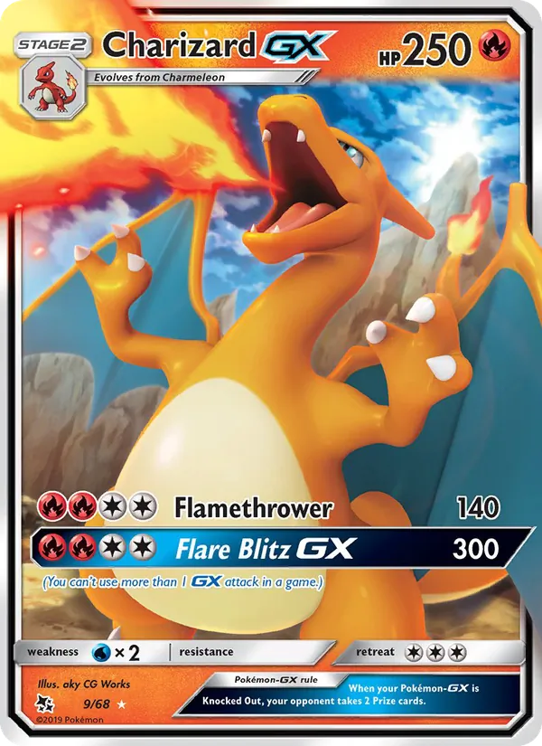 Charizard GX 9/68 Hidden Fates
