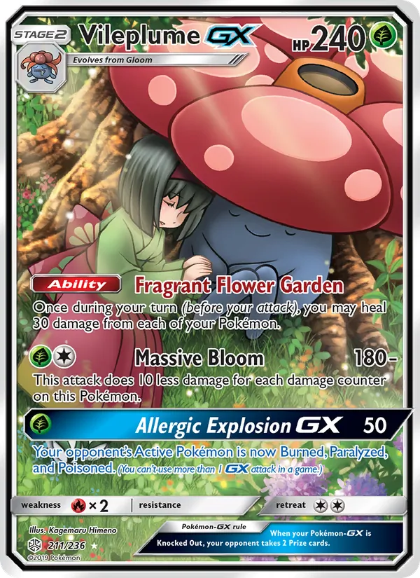 Vileplume GX 211/236 Cosmic Eclipse