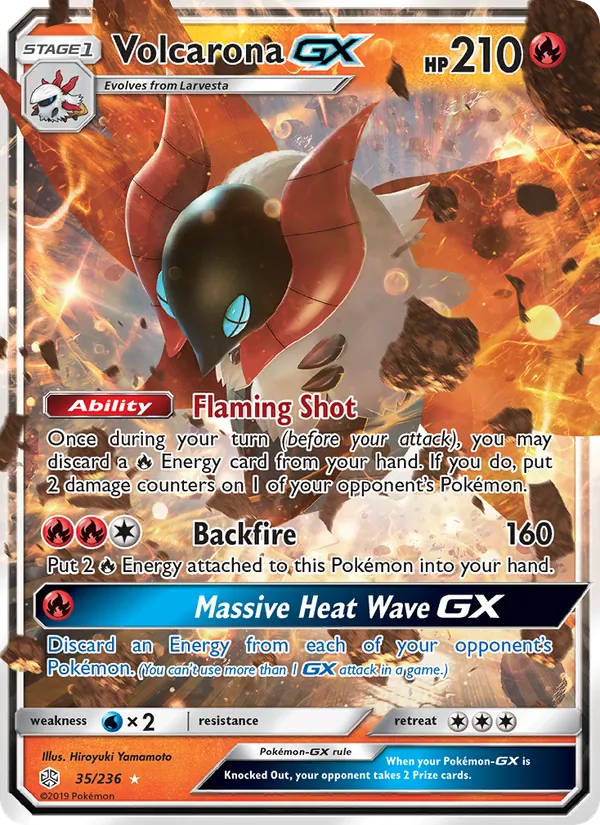 Volcarona GX 35/236 Cosmic Eclipse