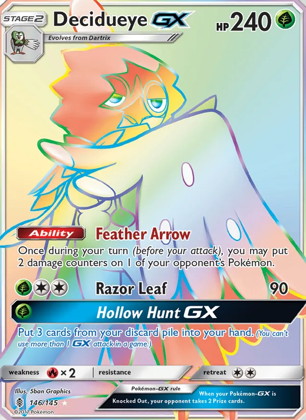 Decidueye GX 146/145 Guardians Rising