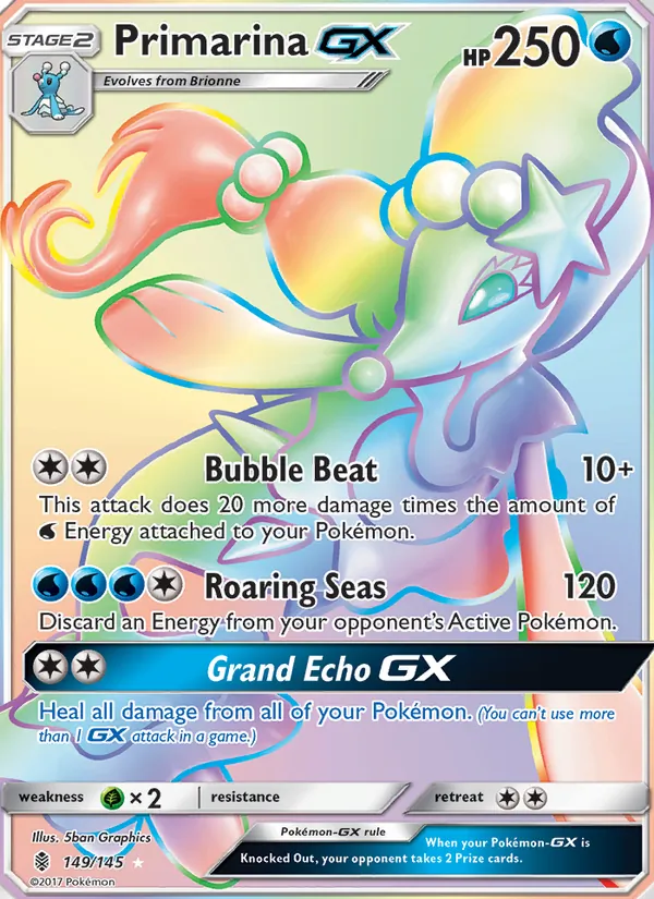Primarina GX 149/145 Guardians Rising