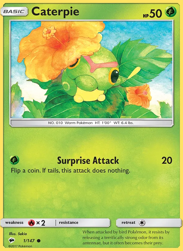 Caterpie 1/147 Burning Shadows