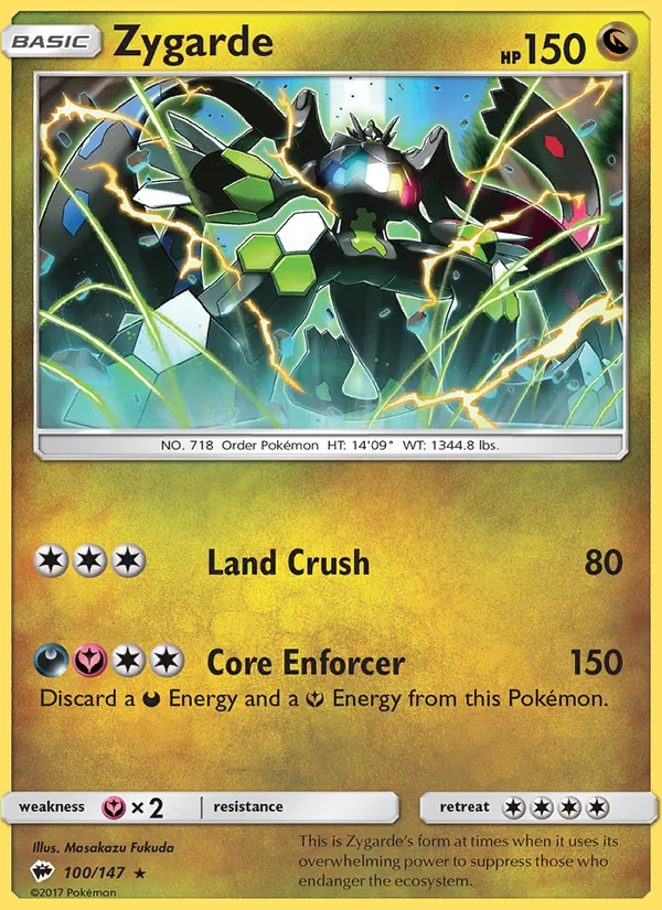 Zygarde 100/147 Burning Shadows