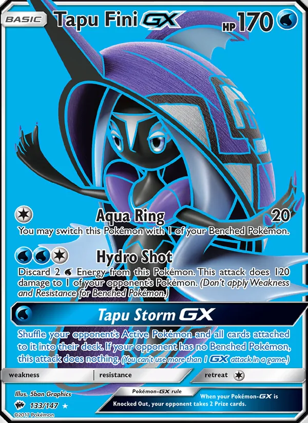 Tapu Fini GX 133/147 Burning Shadows