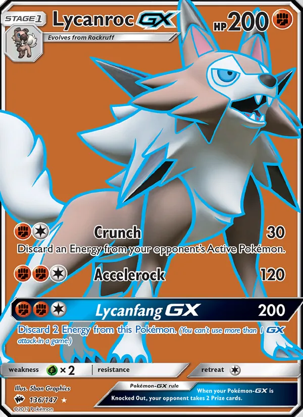 Lycanroc GX 136/147 Burning Shadows
