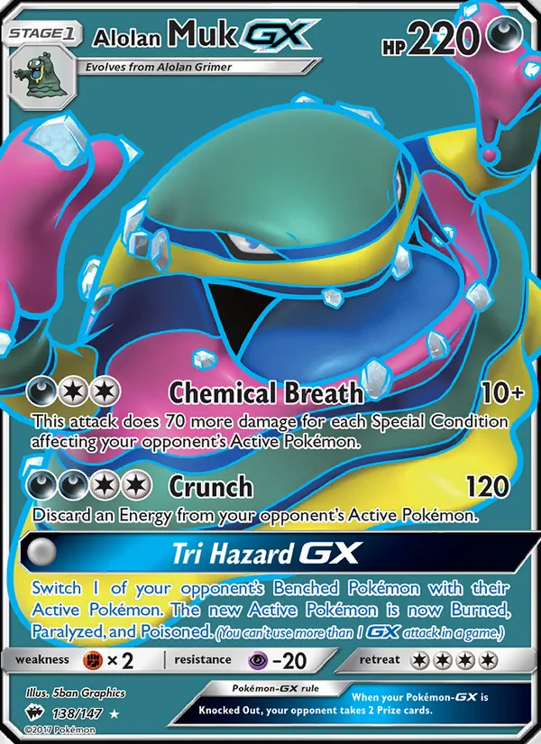 Alolan Muk GX 138/147 Burning Shadows