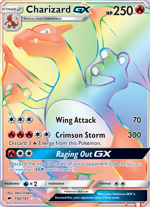 Charizard GX 150/147 Burning Shadows