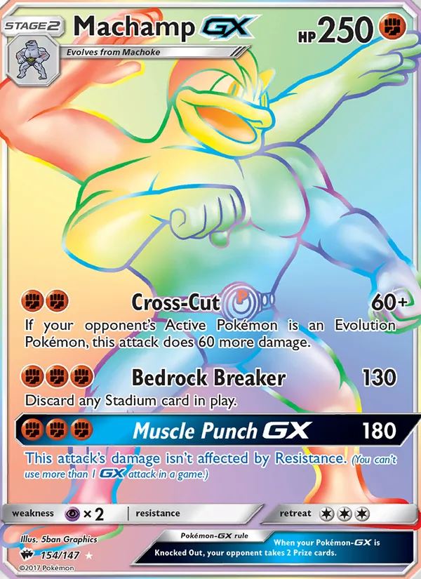 Machamp GX 154/147 Burning Shadows