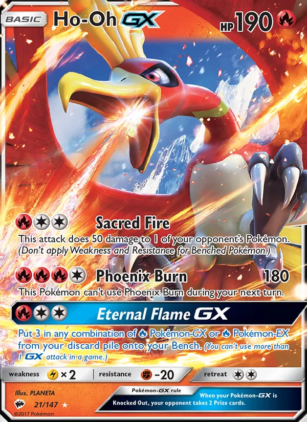 Ho-Oh GX 21/147 Burning Shadows