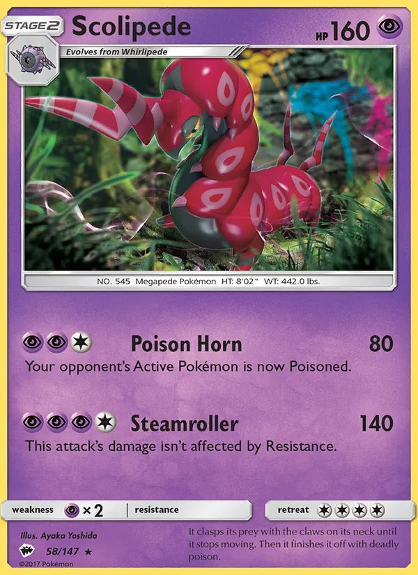 Scolipede 58/147 Burning Shadows