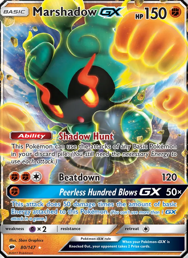 Marshadow GX 80/147 Burning Shadows