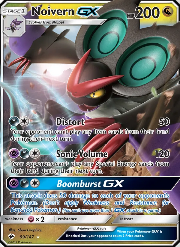 Noivern GX 99/147 Burning Shadows
