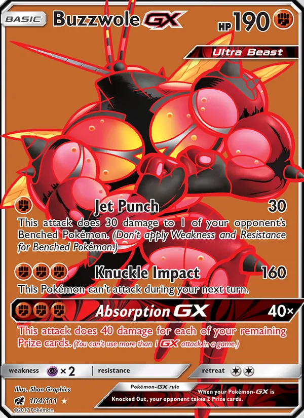 Buzzwole GX 104/111 Crimson Invasion