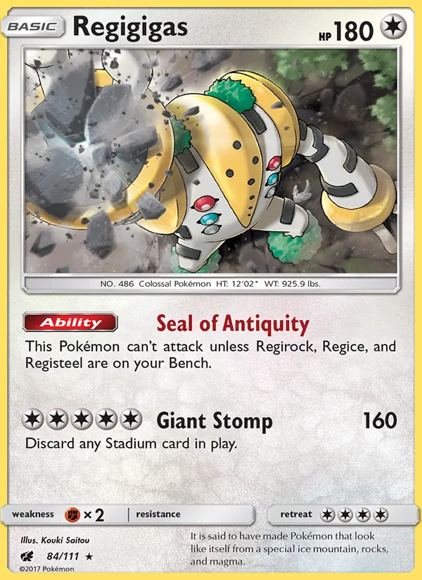 Regigigas 84/111 Crimson Invasion