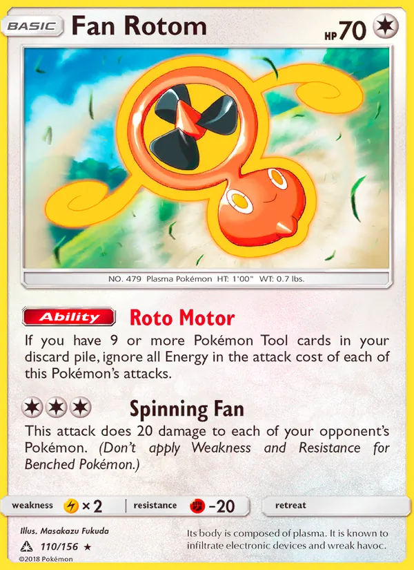 Fan Rotom 110/156 Ultra Prism
