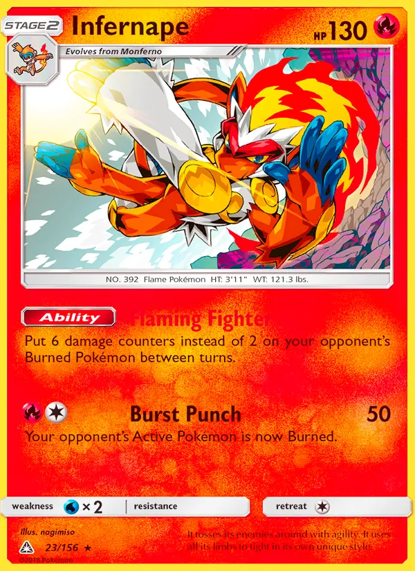 Infernape 23/156 Ultra Prism