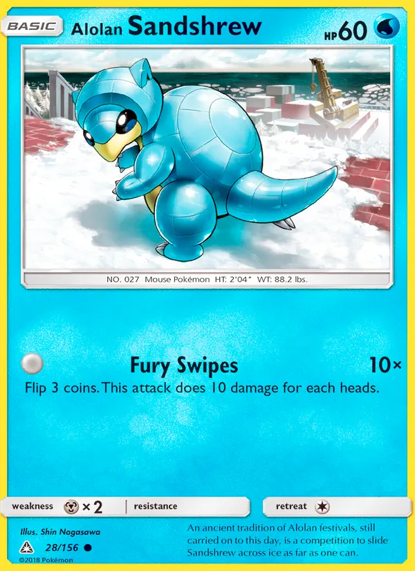 Alolan Sandshrew 28/156 Ultra Prism