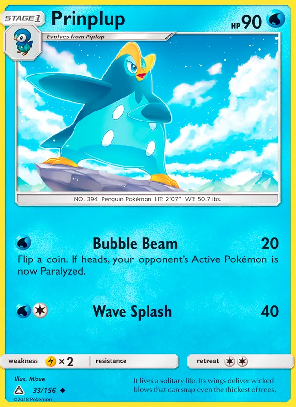 Prinplup 33/156 Ultra Prism