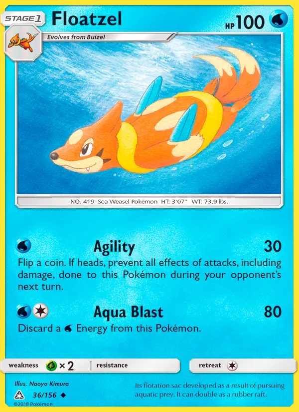 Floatzel 36/156 Ultra Prism