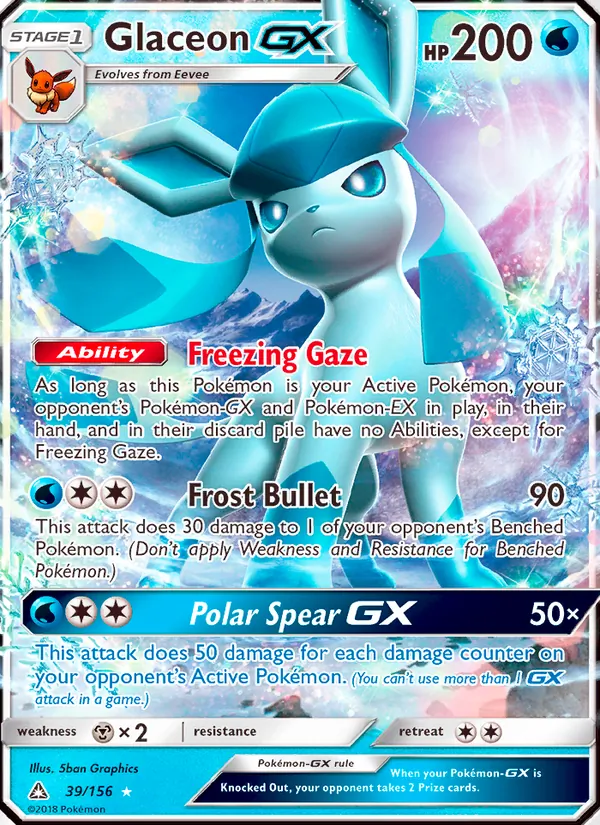 Glaceon GX 39/156 Ultra Prism