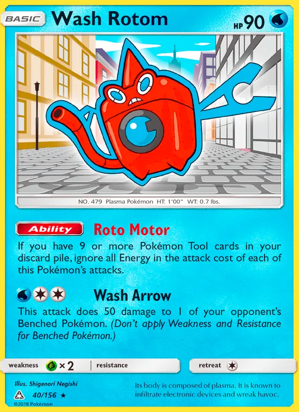 Wash Rotom 40/156 Ultra Prism