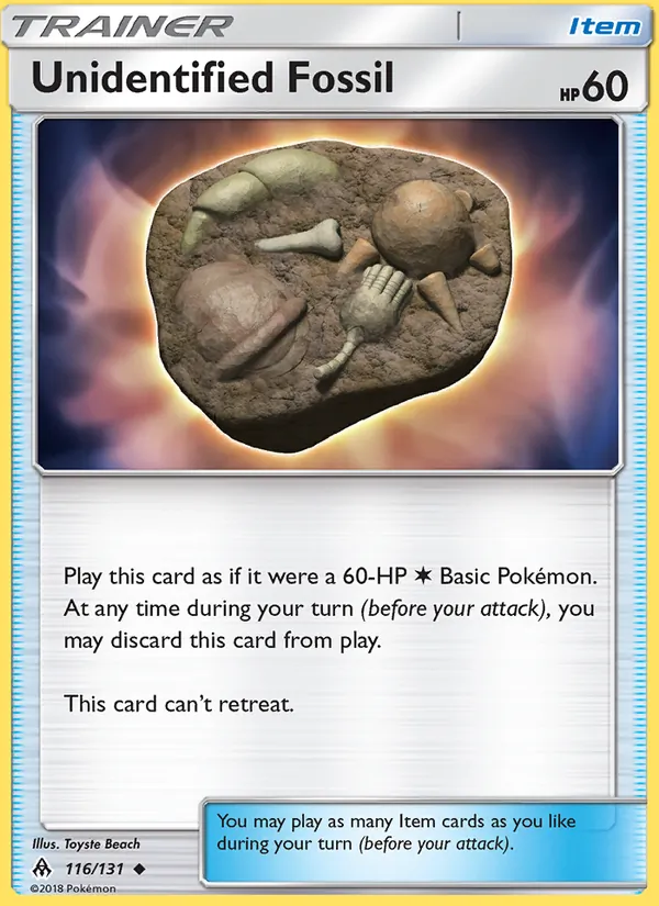 Unidentified Fossil 116/131 Forbidden Light