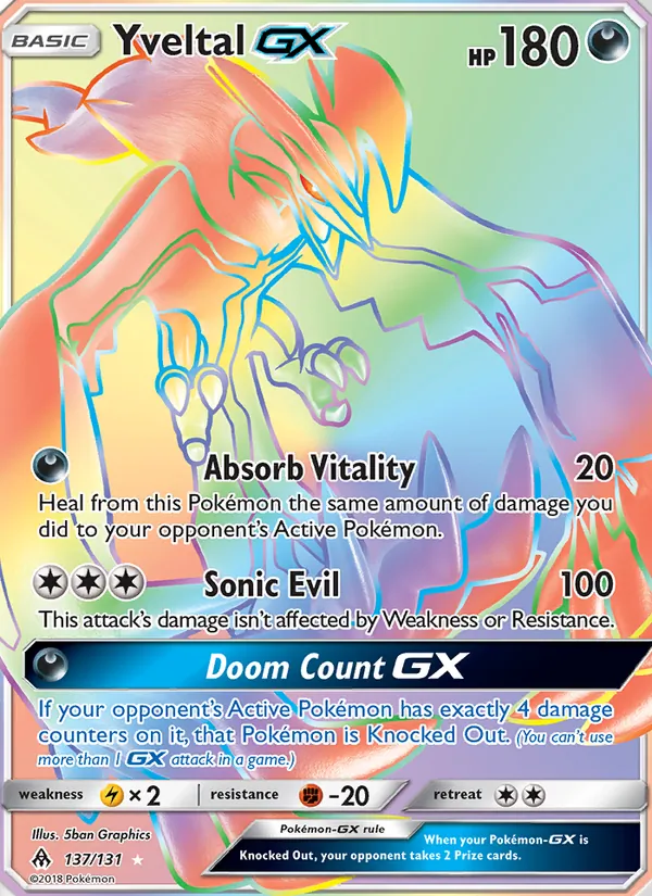 Yveltal GX 137/131 Forbidden Light