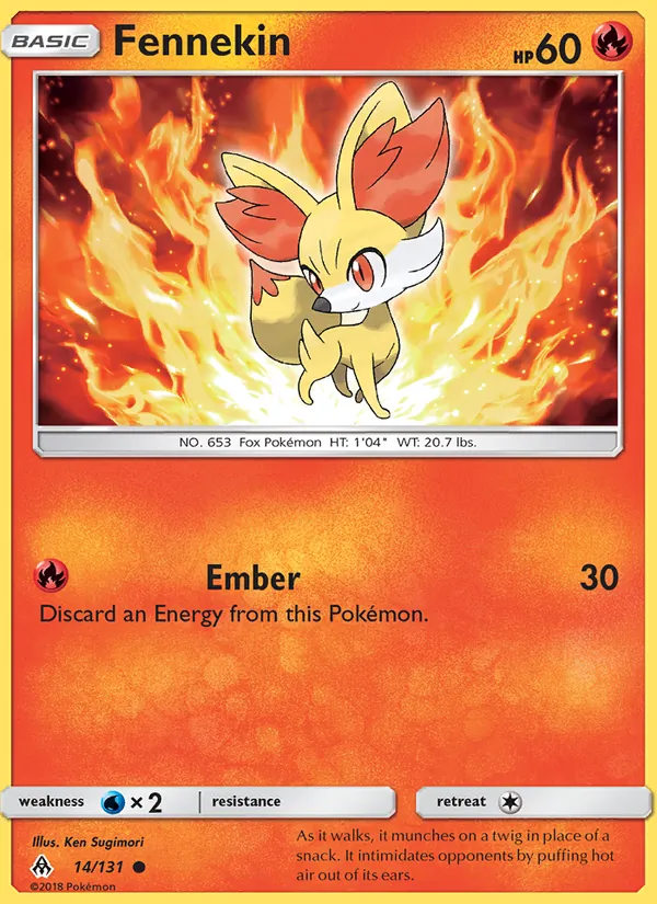 Fennekin 14/131 Forbidden Light