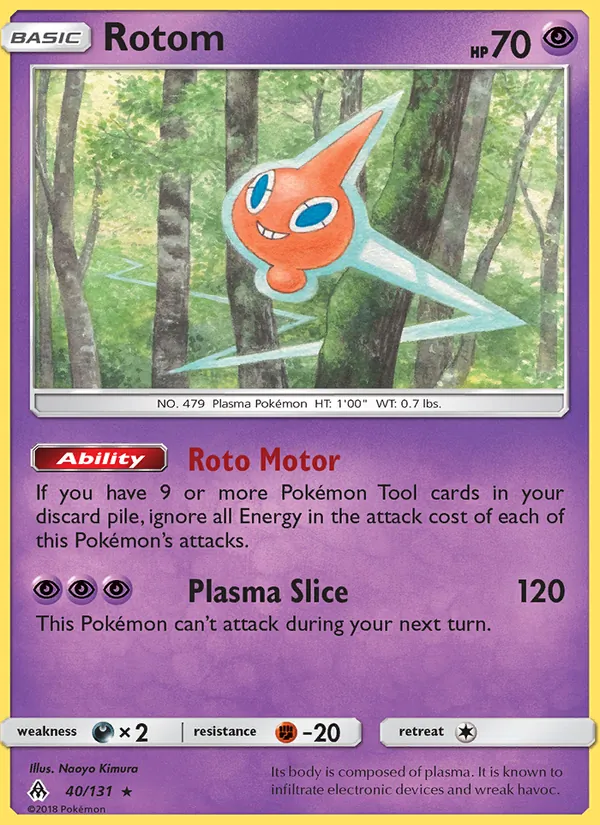 Rotom 40/131 Forbidden Light