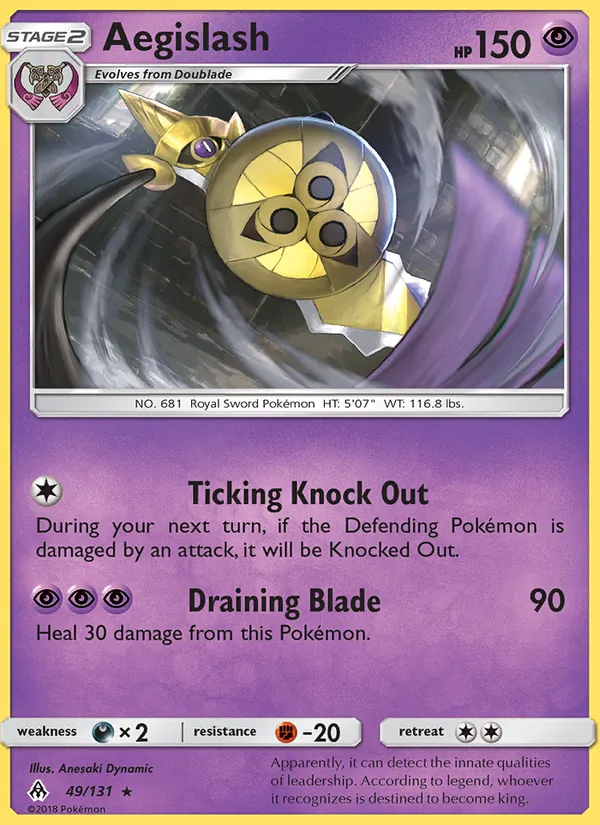 Aegislash 49/131 Forbidden Light