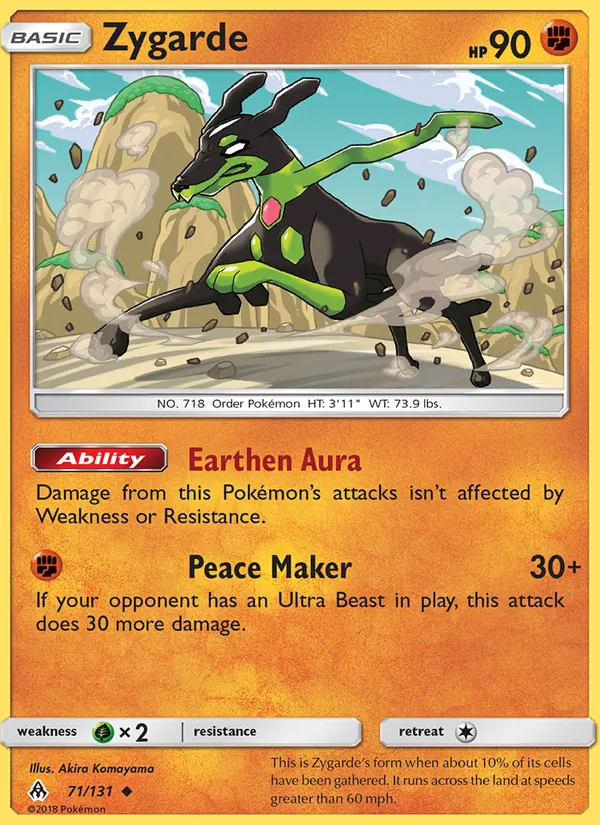 Zygarde 71/131 Forbidden Light