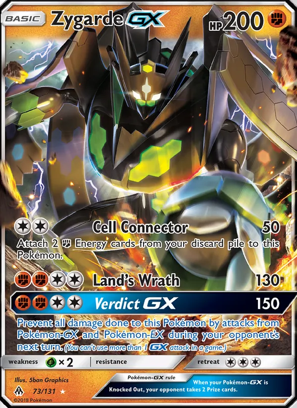 Zygarde GX 73/131 Forbidden Light