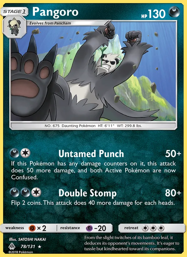 Pangoro 78/131 Forbidden Light
