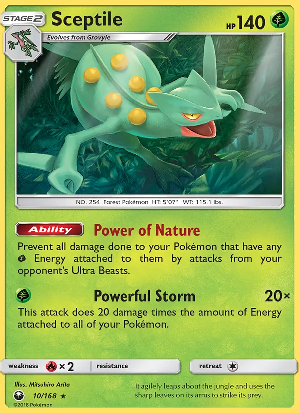 Sceptile 10/168 Celestial Storm