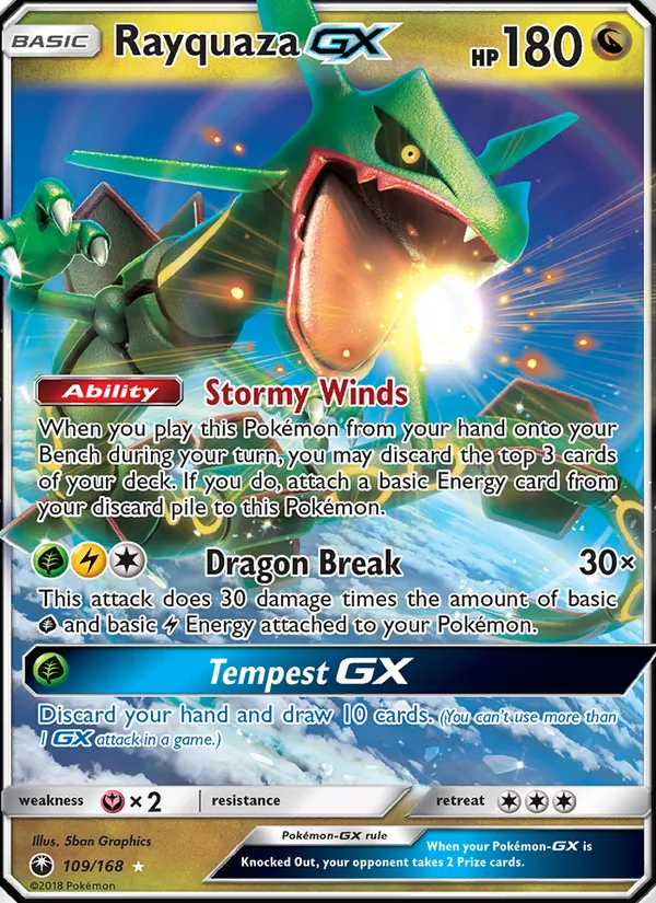 Rayquaza GX 109/168 Celestial Storm