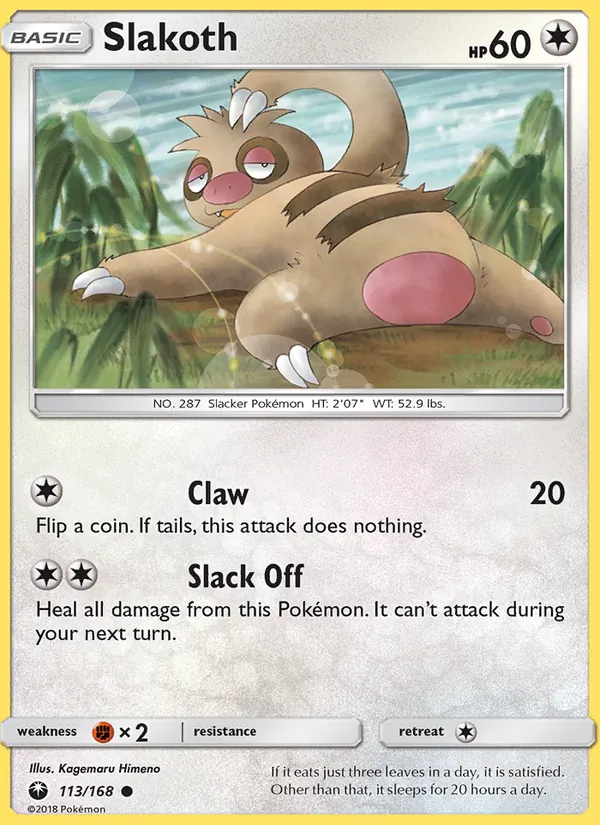 Slakoth 113/168 Celestial Storm