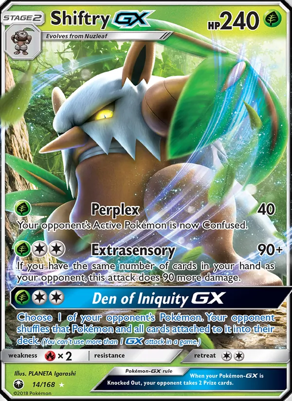 Shiftry GX 14/168 Celestial Storm
