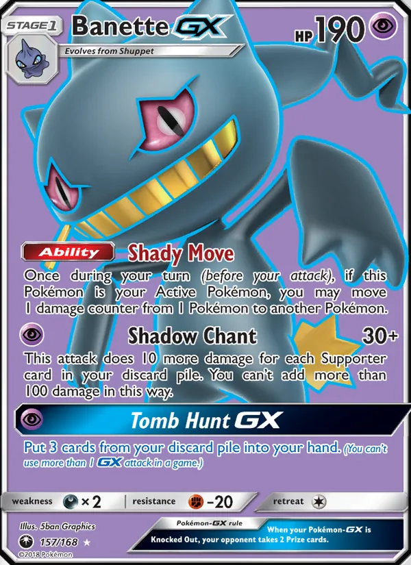 Banette GX 157/168 Celestial Storm