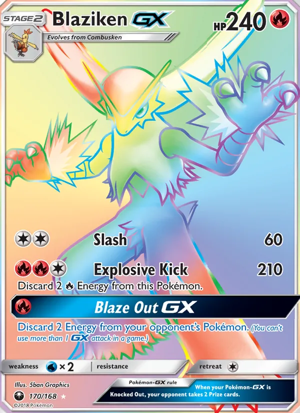 Blaziken GX 170/168 Celestial Storm